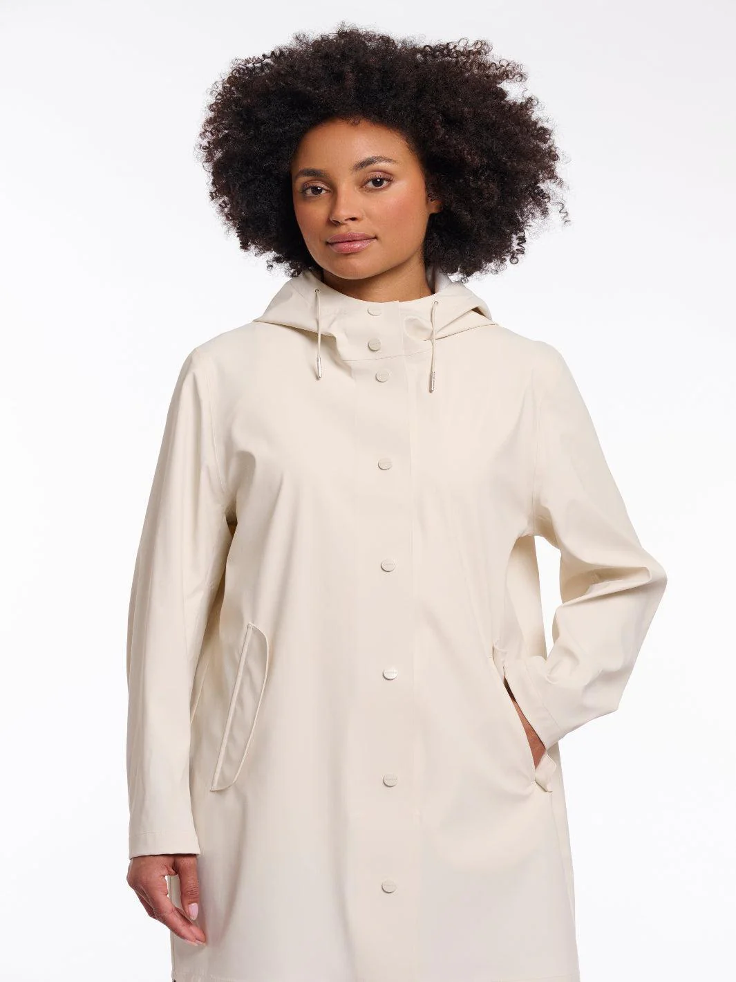 Rino & Pelle Ize Raincoat In Birch - Image 2