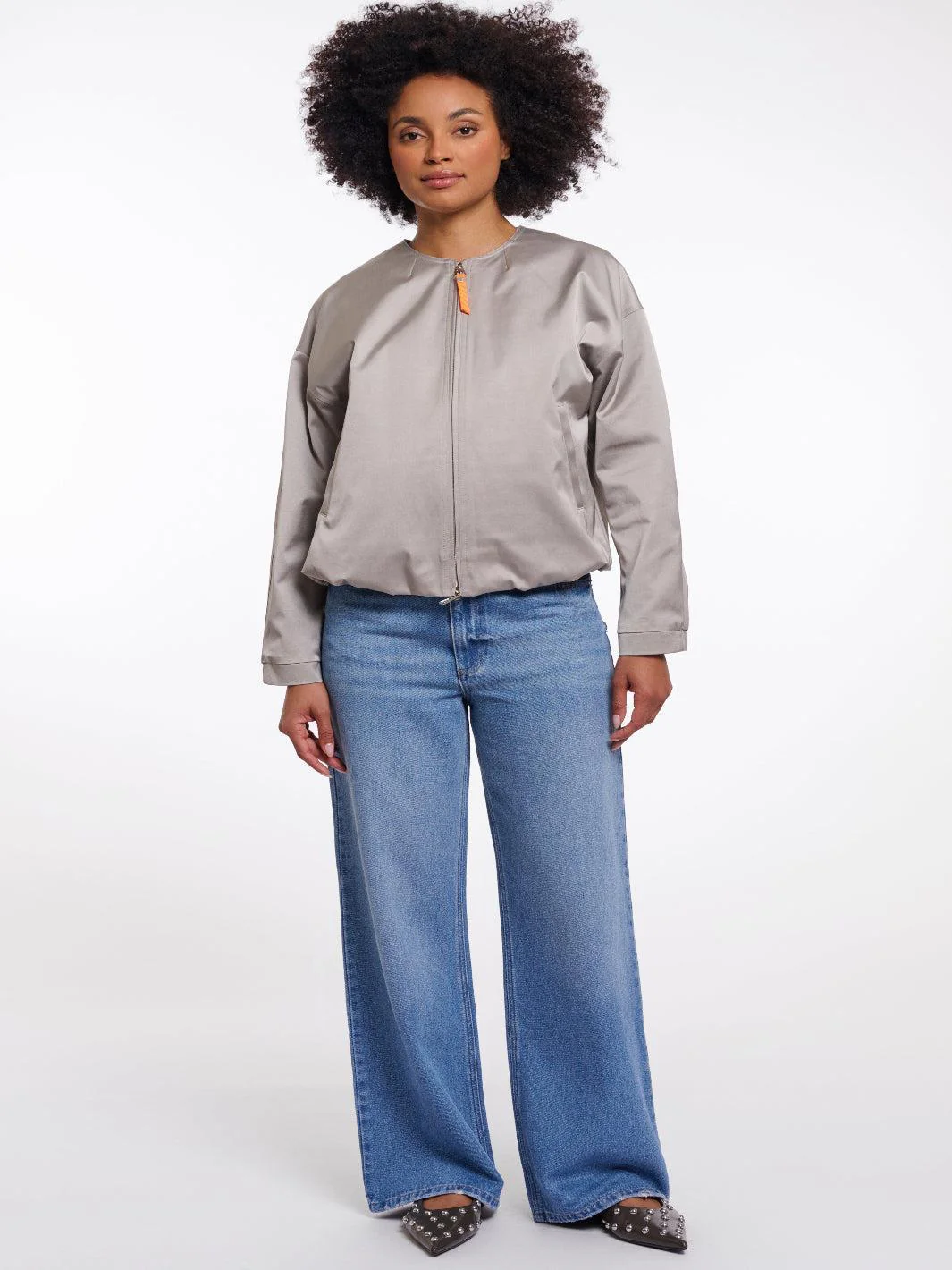 Rino & Pelle Siem Blouson Jacket In Grey - Image 2