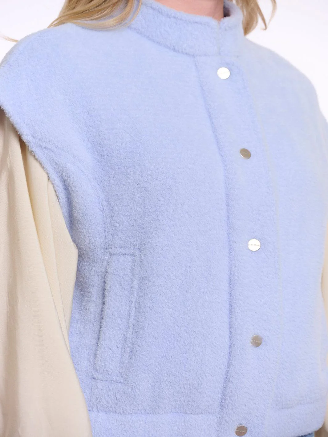 Rino & Pelle Teuntje Waistcoat In Light Blue - Image 4