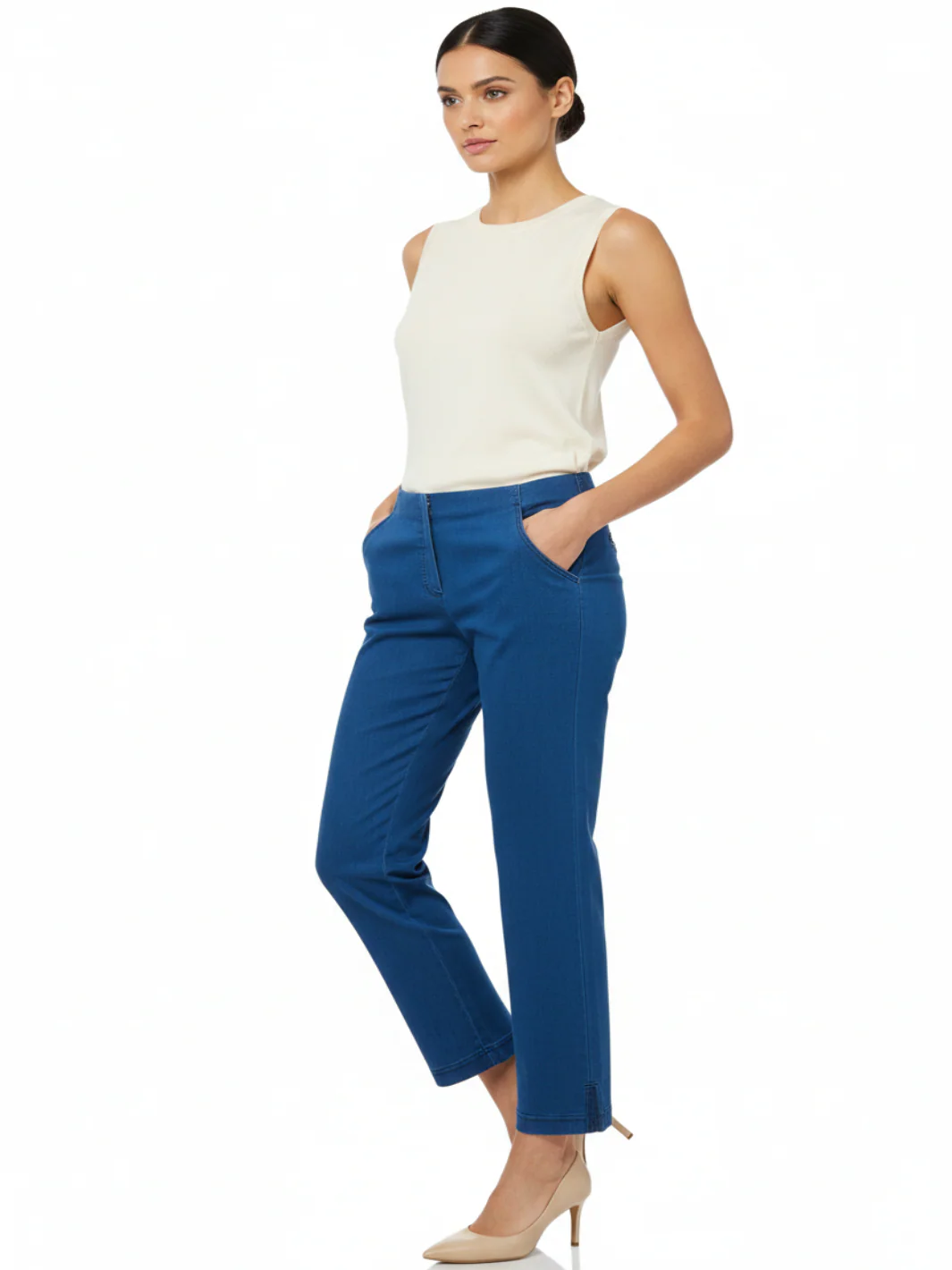 Robell Trousers In Blue 53534