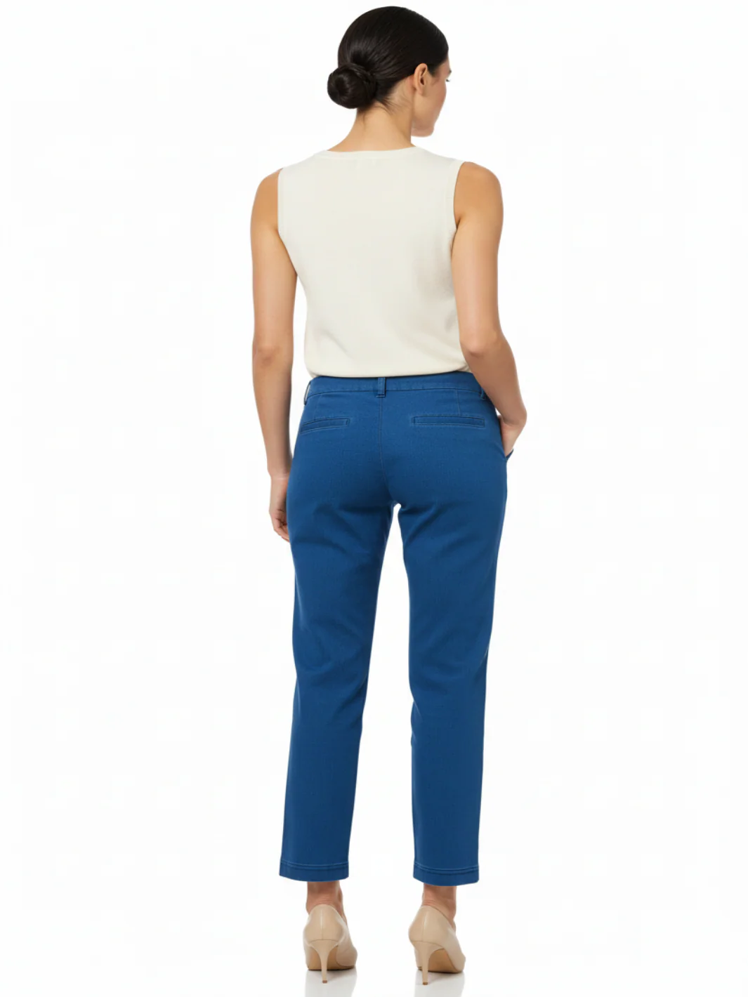 Robell Trousers In Blue 53534 - Image 2