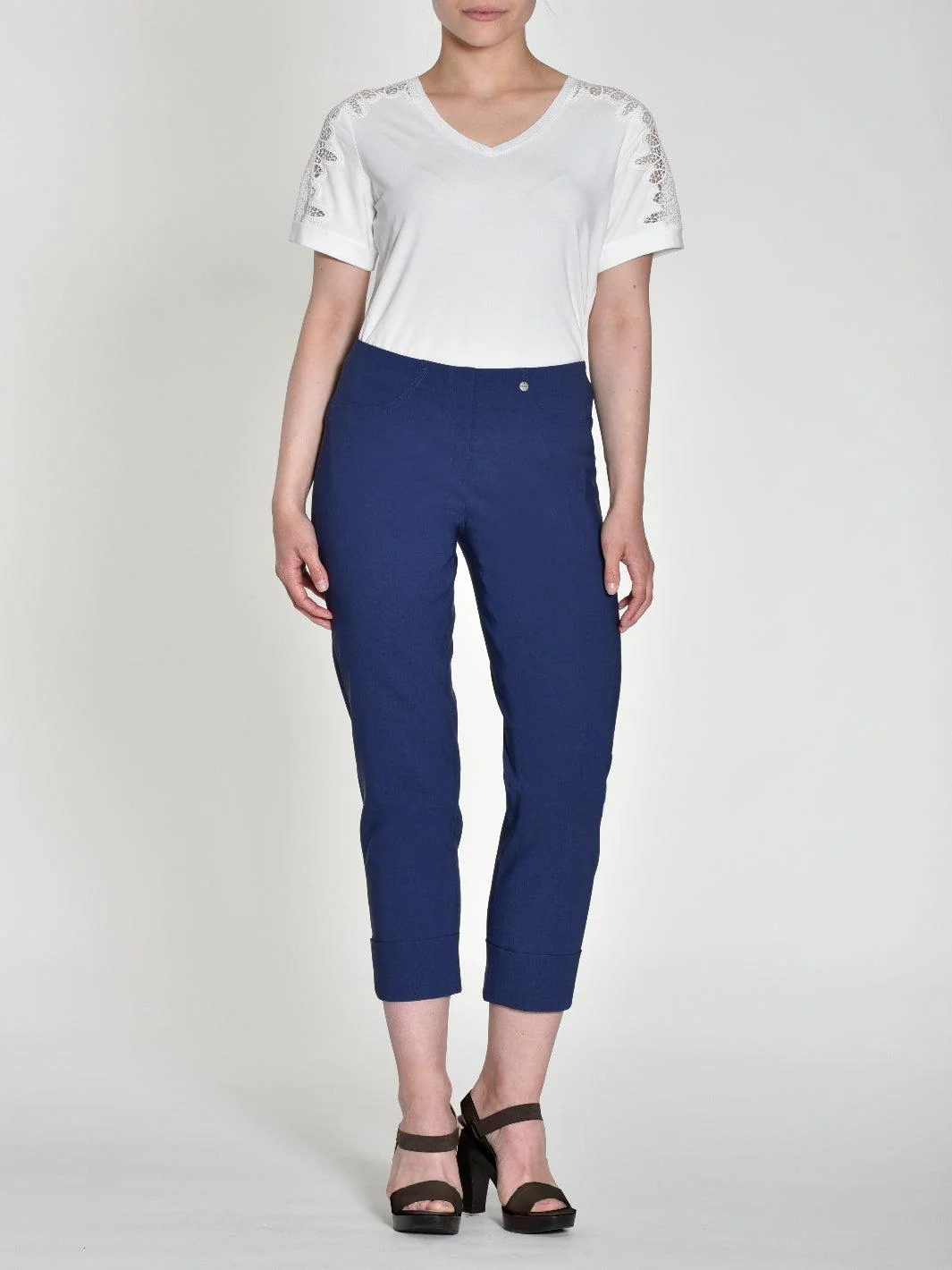 Robell Trousers In Navy 51568