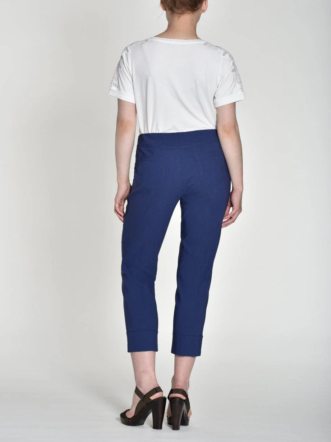 Robell Trousers In Navy 51568 - Image 3
