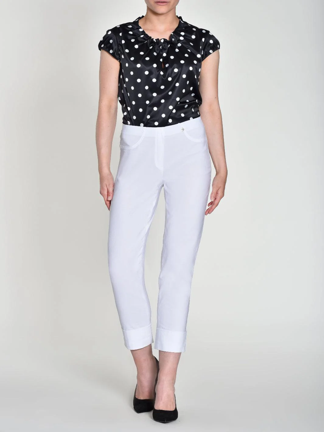 Robell Trousers In White 51568