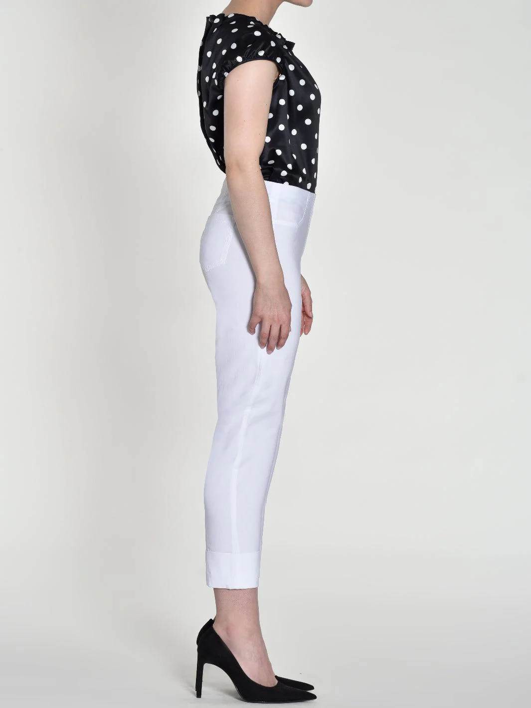 Robell Trousers In White 51568 - Image 2