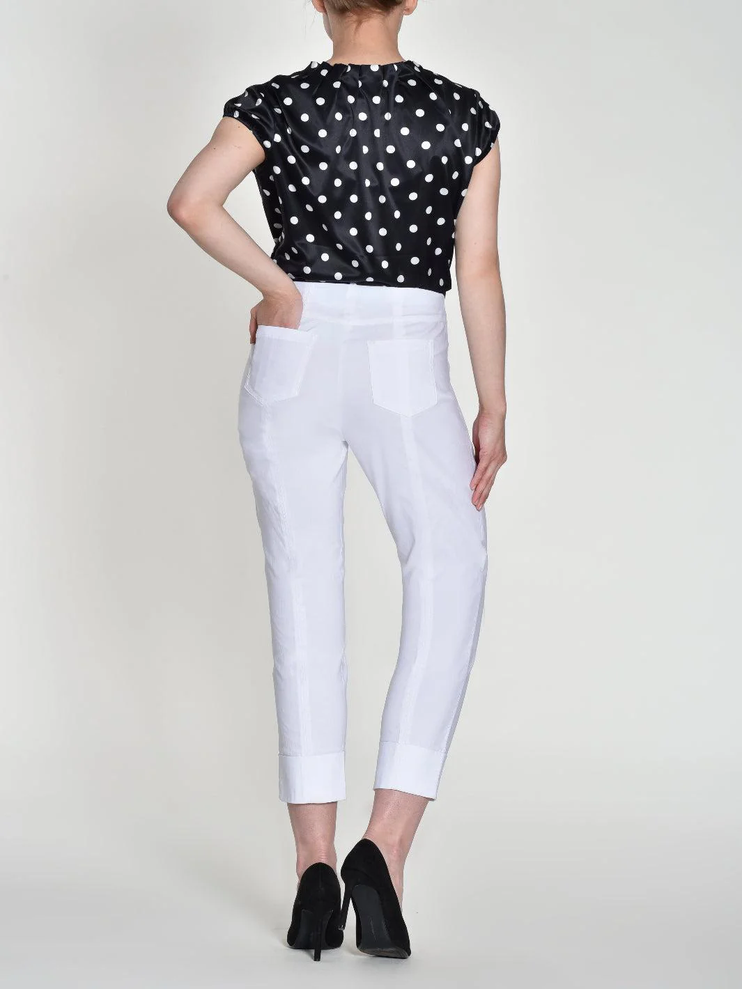 Robell Trousers In White 51568 - Image 3