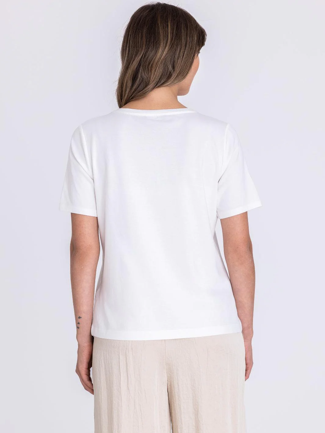 Tuzzi Embellished T-Shirt In Ecru 413456 - Image 4