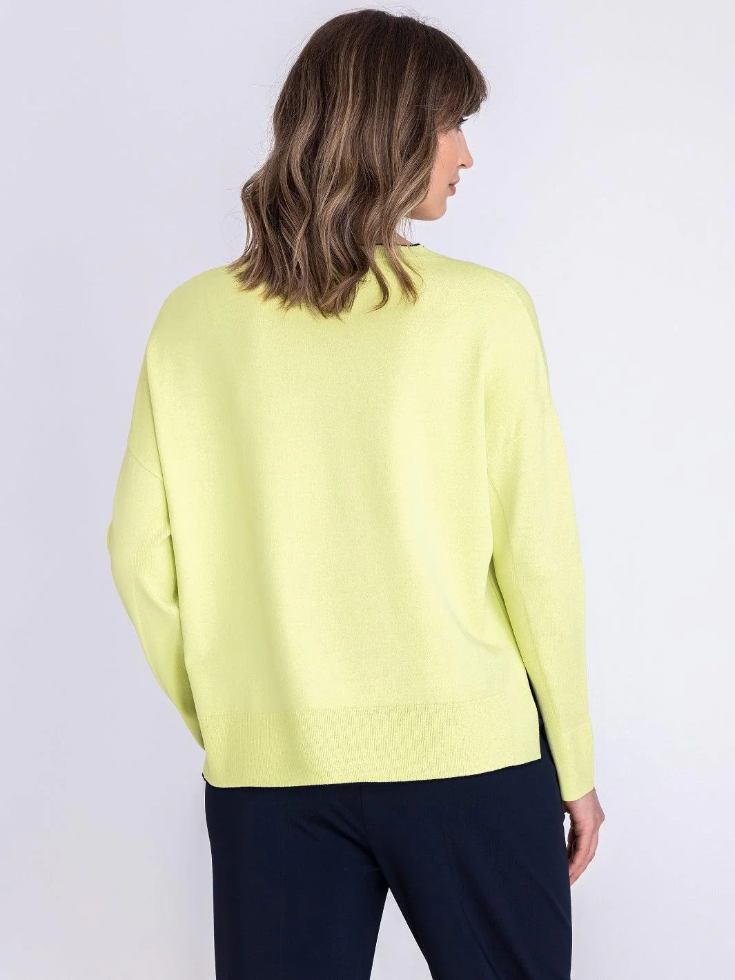 Tuzzi Knit Top In Lime 411057 - Image 4