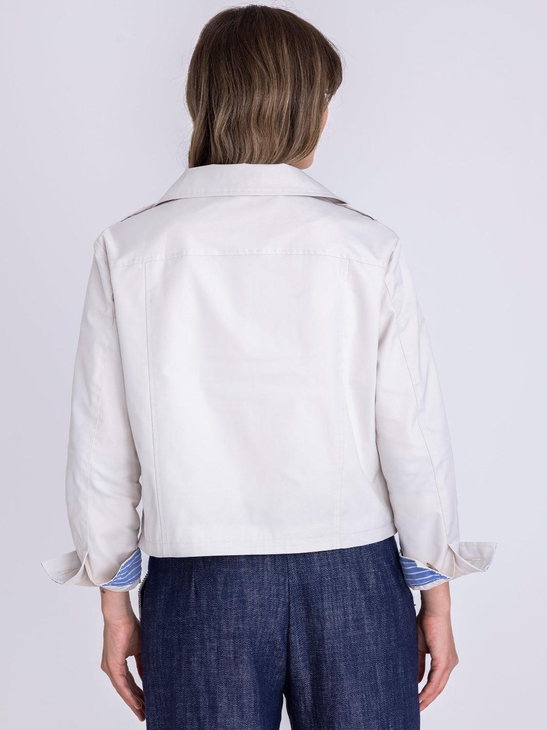 Tuzzi Trench Jacket In Neutral 412950 - Image 4