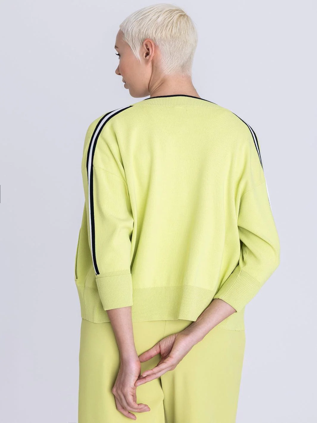 Tuzzi Zip Jacket In Lime 411053 - Image 4